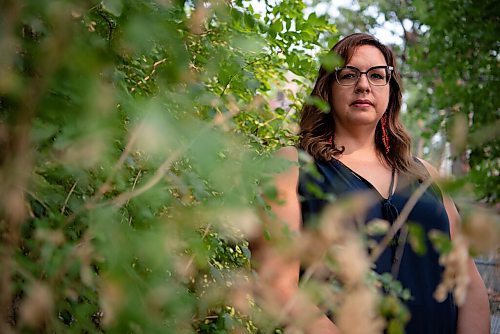 ALEX LUPUL / WINNIPEG FREE PRESS

Katherine Legrange, Volunteer Director 60s Scoop Legacy of Canada, poses for a portrait at a park near her Winnipeg home on Monday, August 2, 2021.