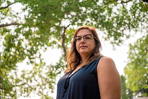 ALEX LUPUL / WINNIPEG FREE PRESS

Katherine Legrange, Volunteer Director 60s Scoop Legacy of Canada, poses for a portrait at a park near her Winnipeg home on Monday, August 2, 2021.