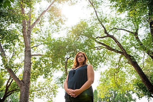 ALEX LUPUL / WINNIPEG FREE PRESS

Katherine Legrange, Volunteer Director 60s Scoop Legacy of Canada, poses for a portrait at a park near her Winnipeg home on Monday, August 2, 2021.