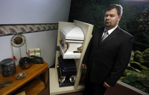 BORIS.MINKEVICH@FREEPRESS.MB.CA  100418 BORIS MINKEVICH / WINNIPEG FREE PRESS Curtis Monkman owner-operator of Prairieland Funeral Chapel.