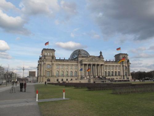 Photo's of Berlin sent in by Gerald Flood, April 20, 2010 Visitors to the Riechstag can climb into its domed roof and look down on proceeding of the federal government, which sits in the round below. winnipeg free press