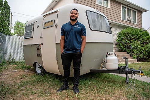 ALEX LUPUL / WINNIPEG FREE PRESS  

Jorge Torres poses for a photo outside of one of his Boler trailers, which will soon be renovated and available to rent, in Winnipeg on Wednesday, August 4, 2021.

Reporter: Ben Waldman