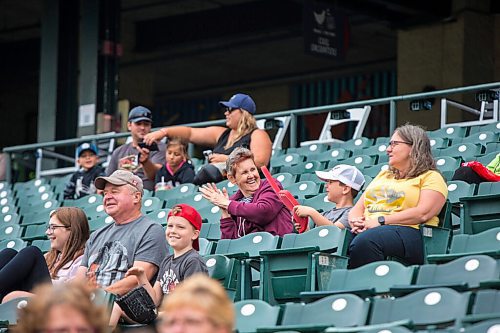 MIKAELA MACKENZIE / WINNIPEG FREE PRESS

Fans have fun in the stands as the Goldeyes play Sioux City at Shaw Park in Winnipeg on Thursday, Aug. 5, 2021. For Mike Sawatzky story.
Winnipeg Free Press 2021.