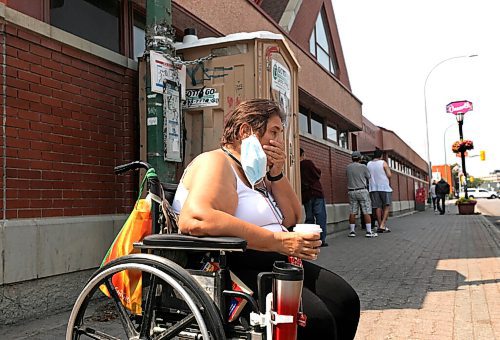 RUTH BONNEVILLE / WINNIPEG FREE PRESS

49.8 -  housing for homeless 

Photo of  Tammy Kutzak as she waits for her bus in her wheelchair outside the West Broadway Community Ministry Friday.  

Reporter (Dylan) speaks with three people experiencing housing issues at the 1JustCity program located at West Broadway Community Services (222 Furby St.).
 Tammy Kutzak (getting on bus).


This is for a piece that looks at the National Housing Strategy, four years into its existence. Winnipeg has projects like the Colony St. lofts near the WAG that wouldn't exist without the strategy, but non-profits say the program isn't helping their ability to provide housing for the working poor (it's subsidizing the construction of flats that cost $900, but folks in rooming houses can only afford $350-600). This is much more about Manitoba Housing than about outright homelessness, tent cities, etc.


Dylan Robertson  | Ottawa Bureau Chief


Aug 6th, 2021
