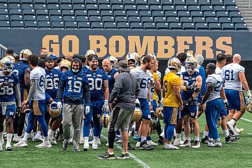 ALEX LUPUL / WINNIPEG FREE PRESS  

Winnipeg Blue Bombers players are photographed during practice at IG Field on August 9, 2021.

