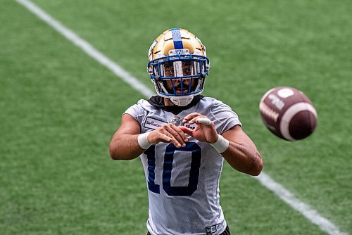 ALEX LUPUL / WINNIPEG FREE PRESS  

Winnipeg Blue Bombers wide receiver Nic Demski is photographed during practice at IG Field on August 9, 2021.

