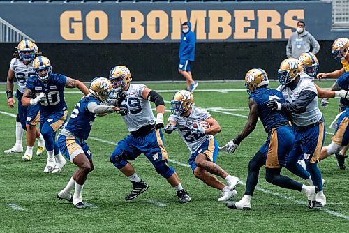 ALEX LUPUL / WINNIPEG FREE PRESS  

Winnipeg Blue Bombers running back Brady Oliveira is photographed during practice at IG Field on August 9, 2021.

