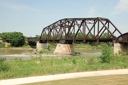 Canstar Community News The Assiniboine River, as seen at the railroad crossing near Taylor Bridge in Headingley as its lowest level for years. Southern Manitoba just recorded the driest July on record and the area has seen just 100 mm of preciptation in the past six months.