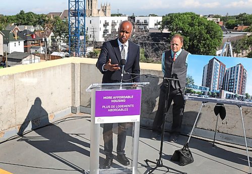 RUTH BONNEVILLE / WINNIPEG FREE PRESS

LOCAL - Housing presser

 Ahmed Hussen, Minister of Families, Children and Social Development and Minister Responsible CMHC,  along with Kevin Lamoureux, Member of Parliament for Winnipeg North, hold press announcement on affordable housing on the roof of the Misericordia Health Centre Parkade, Tuesday. 


Aug 10th, 2021
