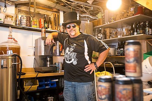 MIKAELA MACKENZIE / WINNIPEG FREE PRESS

Scott Tackaberry, who is starting a nanobrewery in the Grape and Grain space called Dastardly Villain, poses for a portrait in the space he's used to make prototypes for the beer in South Osborne in Winnipeg on Tuesday, Aug. 10, 2021. For Ben Sigurdson story.
Winnipeg Free Press 2021.