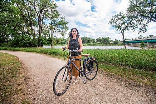 MIKAELA MACKENZIE / WINNIPEG FREE PRESS

Mel Marginet, cyclist and jogger who uses the path regularly, poses for a portrait on the river trail along Churchill Drive in Winnipeg on Tuesday, Aug. 10, 2021. For Erik story.
Winnipeg Free Press 2021.