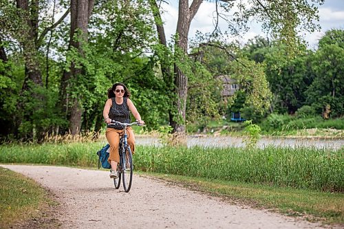 MIKAELA MACKENZIE / WINNIPEG FREE PRESS

Mel Marginet, cyclist and jogger who uses the path regularly, poses for a portrait on the river trail along Churchill Drive in Winnipeg on Tuesday, Aug. 10, 2021. For Erik story.
Winnipeg Free Press 2021.