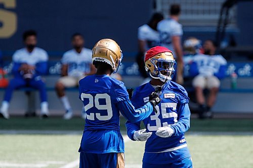 JOHN WOODS / WINNIPEG FREE PRESS
Winnipeg Blue Bombers Demerio Houston (35) at practice in Winnipeg Tuesday, August 10, 2021.