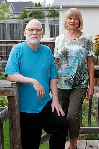 JOHN WOODS / WINNIPEG FREE PRESS
Gary and Valerie Firth are photographed at their home in Winnipeg Tuesday, August 10, 2021. The Firths are concerned about wait time in Winnipeg hospitals after Gary experienced waits of 20+ hours over three days at St Boniface Hospital. He was told to keep coming back over three days because there was no one there to treat him.
