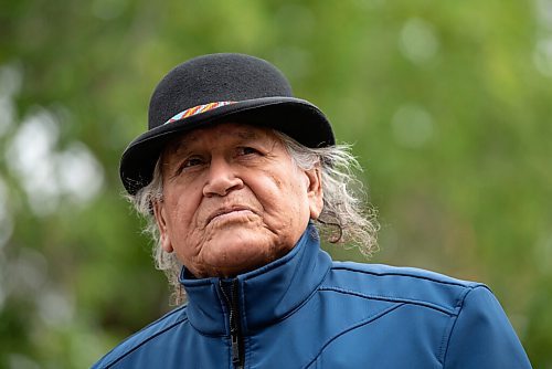 ALEX LUPUL / WINNIPEG FREE PRESS  

Wanbdi Wakita is photographed at a land blessing ceremony for the future home of the National Centre for Truth and Reconciliation in Winnipeg on Thursday, August 12, 2021.

Reporter: Cody Sellar