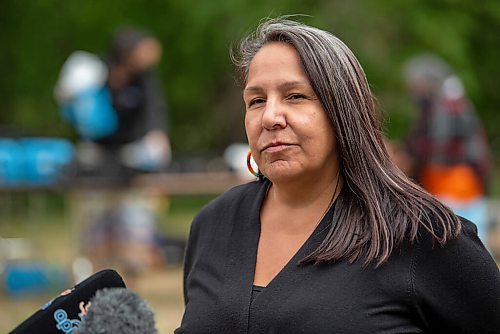 ALEX LUPUL / WINNIPEG FREE PRESS  

Stephanie Scott, Executive Director at NCTR, is photographed at a land blessing ceremony for the future home of the National Centre for Truth and Reconciliation in Winnipeg on Thursday, August 12, 2021.

Reporter: Cody Sellar