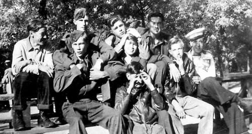 lloyd berry - second from left front author ferry roaders by lloyd berry - for gord sinclair story winnipeg free press