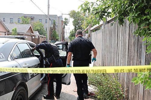 RUTH BONNEVILLE / WINNIPEG FREE PRESS

Local - Young Homicide 

Photo from homicide scene on Young Street. 
 
Police inform:
On August 16, 2021, at approximately 2:00 a.m., Central District General Patrol officers, with the assistance of the Tactical Support Team, responded to the report of a female who had been shot in the 500 block of Young Street.
 
Police located a 45-year-old female lying outside with a severe gunshot wound. They administered emergency first-aid, and the victim was transported to hospital in critical condition. She later succumbed to her injuries.
 
This investigation is continuing by members of the Homicide Unit. 

Aug 16th, 2021
