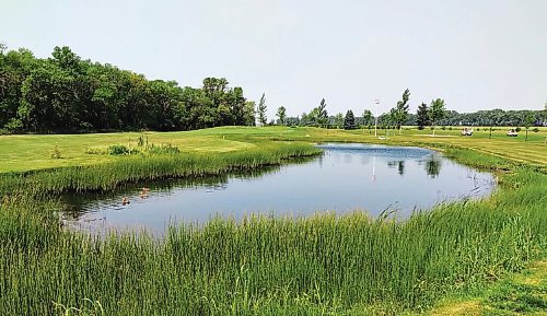 Canstar Community News If you're not an accurate hitter, water and trees are what you'll find at Roland Golf Club.