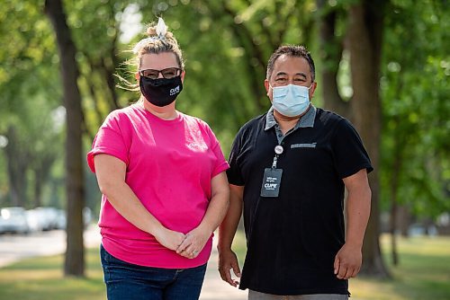 ALEX LUPUL / WINNIPEG FREE PRESS  

Shannon McAteer, healthcare coordinator for CUPE Manitoba, and Limson Mestito, Unit President for CUPE Local 500, are photographed on August 18, 2021. CUPE are holding a strike vote for healthcare support staff.