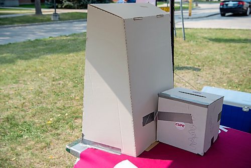 ALEX LUPUL / WINNIPEG FREE PRESS  

CUPE's ballot box is photographed on August 18, 2021.