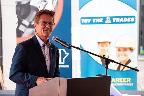 ALEX LUPUL / WINNIPEG FREE PRESS  

Ron Schuler, Minister of Infrastructure, is photographed during Manitoba Building Trades Institute's grand opening on August 18, 2021.