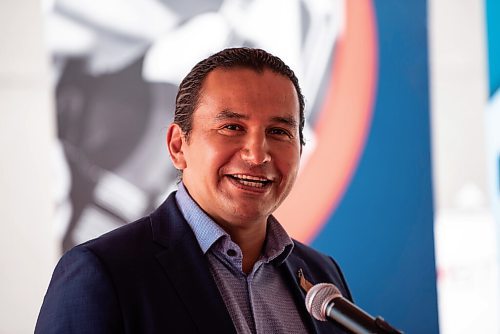 ALEX LUPUL / WINNIPEG FREE PRESS  

Wab Kinew is photographed during Manitoba Building Trades Institute's grand opening on August 18, 2021.