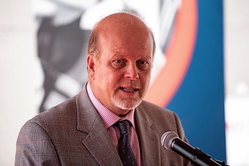 ALEX LUPUL / WINNIPEG FREE PRESS  

Sean Strickland speaks on behalf of Canada's Building Trade Union's during Manitoba Building Trades Institute's grand opening on August 18, 2021.