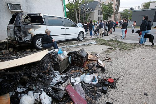 JOHN WOODS / WINNIPEG FREE PRESS
Sixty-five people gathered for a vigil and walk for Jung Ja Shin, the convenience store owner killed in an Osborne Village arson in Winnipeg Thursday, August 19, 2021.

Reporter: Pindera