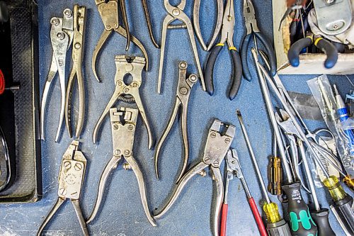 MIKAELA MACKENZIE / WINNIPEG FREE PRESS

Izu Gephter's specialized typewriter repair tools at I. G. Office Equipment in Winnipeg on Friday, Aug. 20, 2021. For Dave Sanderson story.
Winnipeg Free Press 2021.