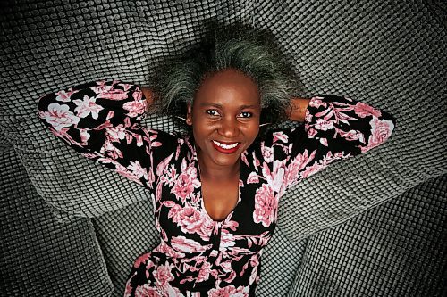JOHN WOODS / WINNIPEG FREE PRESS
Mpho Begin is photographed at her home in Winnipeg Tuesday, August 24, 2021. Begin and other women are letting their hair go grey.

Reporter: zoratti