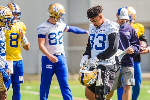 MIKAELA MACKENZIE / WINNIPEG FREE PRESS

Andrew Harris at Bombers practice in Winnipeg on Wednesday, Aug. 25, 2021. For Mike Sawatzky story.
Winnipeg Free Press 2021.