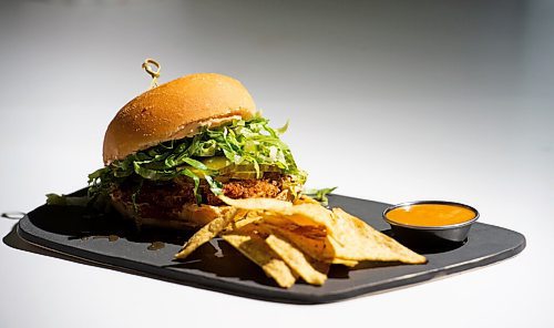 MIKE SUDOMA / Winnipeg Free Press
The Hunny Spicy Chicken Burger, Roughage Eaterys entry in this years Le Burger Week
August 26, 2021