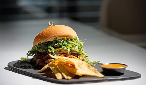 MIKE SUDOMA / Winnipeg Free Press
The Hunny Spicy Chicken Burger, Roughage Eaterys entry in this years Le Burger Week
August 26, 2021