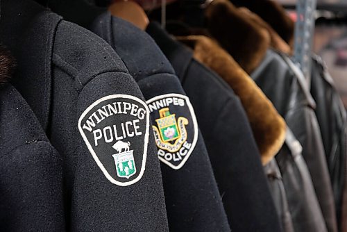 ALEX LUPUL / WINNIPEG FREE PRESS  

Winnipeg Police jackets are photographed in the Winnipeg Police Museum's archives on August, 26, 2021.