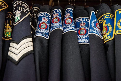 ALEX LUPUL / WINNIPEG FREE PRESS  

Winnipeg Police jackets are photographed in the Winnipeg Police Museum's archives on August, 26, 2021.