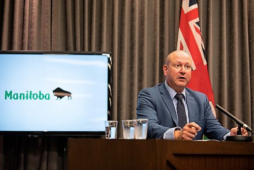 ALEX LUPUL / WINNIPEG FREE PRESS  

Dr. Brent Roussin, chief provincial public health officer, is photographed during a public health orders update on August, 27, 2021.