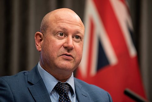 ALEX LUPUL / WINNIPEG FREE PRESS  

Dr. Brent Roussin, chief provincial public health officer, is photographed during a public health orders update on August, 27, 2021.