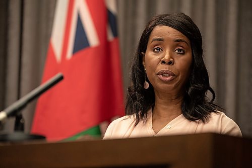 ALEX LUPUL / WINNIPEG FREE PRESS  

Health and Seniors Care Minister Audrey Gordon is photographed during a public health orders update on August, 27, 2021.