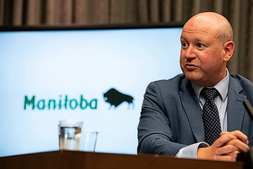 ALEX LUPUL / WINNIPEG FREE PRESS  

Dr. Brent Roussin, chief provincial public health officer, is photographed during a public health orders update on August, 27, 2021.