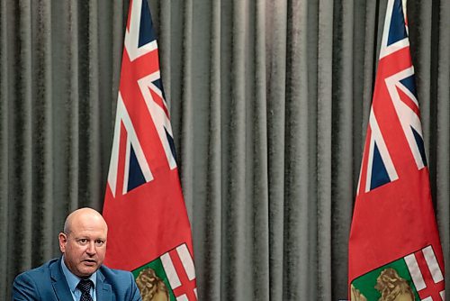 ALEX LUPUL / WINNIPEG FREE PRESS  

Dr. Brent Roussin, chief provincial public health officer, is photographed during a public health orders update on August, 27, 2021.