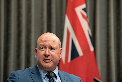 ALEX LUPUL / WINNIPEG FREE PRESS  

Dr. Brent Roussin, chief provincial public health officer, is photographed during a public health orders update on August, 27, 2021.