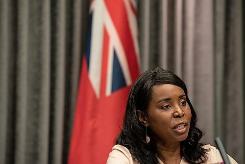 ALEX LUPUL / WINNIPEG FREE PRESS  

Health and Seniors Care Minister Audrey Gordon is photographed during a public health orders update on August, 27, 2021.