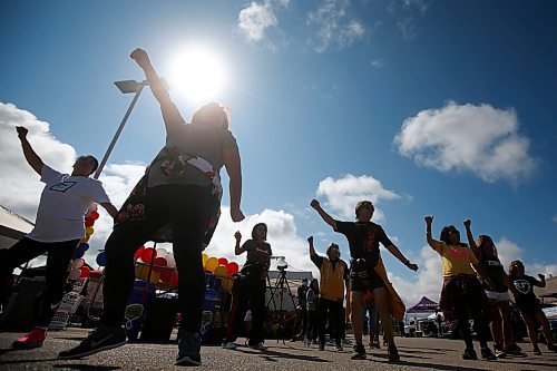 JOHN WOODS / WINNIPEG FREE PRESS
Women take part in a Zumba class at the Manitoba Street Festival at the Philippine Canadian Centre of Manitoba in Winnipeg Sunday, August 29, 2021. 

Reporter: ?
