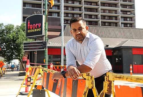 RUTH BONNEVILLE / WINNIPEG FREE PRESS

Local - Ivory Rest

Photo of  Manoj Choudhary, manager of Ivory Restaurant, next to construction that surrounds the restaurant frontage on Donald street, 

What: Ivory Restaurant has lost basically all its foot traffic due to nearby road construction. Choudhary was told construction would take three to four months; six months later, it doesnt seem anywhere near complete.

Story by Gabrielle

Aug 30th, 2021
