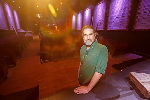 MIKE DEAL / WINNIPEG FREE PRESS
Author Andrew Davidson in the former Ellice Theatre, now The Gargoyle (585 Ellice Avenue) started work on the theatre before the pandemic, and now hes finally getting closer to opening up. 
See Ben Waldman story
210831 - Tuesday, August 31, 2021.