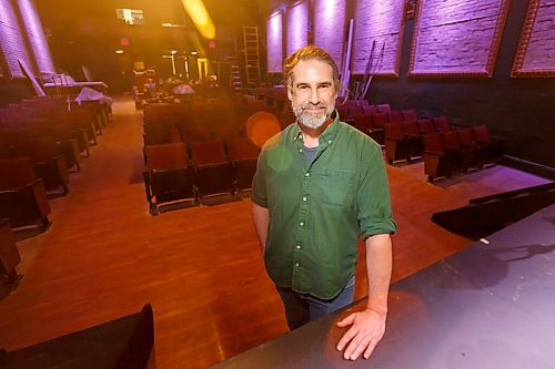 MIKE DEAL / WINNIPEG FREE PRESS
Author Andrew Davidson in the former Ellice Theatre, now The Gargoyle (585 Ellice Avenue) started work on the theatre before the pandemic, and now hes finally getting closer to opening up. 
See Ben Waldman story
210831 - Tuesday, August 31, 2021.
