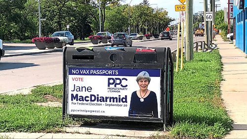 RUTH BONNEVILLE / WINNIPEG FREE PRESS

Local - Federal Election Signs

A sign for PPC candidate, Jane MacDiarmid is on the side of the road on St. Mary's road on Tuesday.


Aug 31st, 2021
