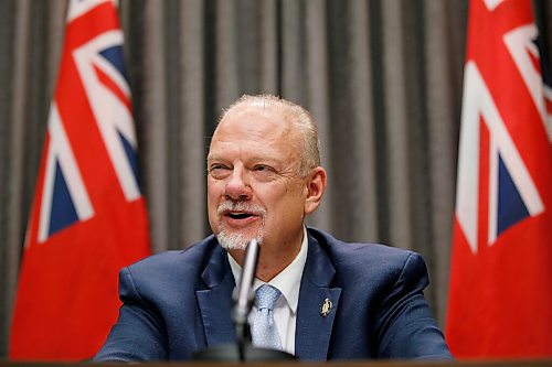 JOHN WOODS / WINNIPEG FREE PRESS
Manitoba interim Premier Kelvin Goertzen, who replaced Brian Pallister, holds his first media conference at the legislature in Winnipeg Wednesday, September 1, 2021. 

Reporter: ?