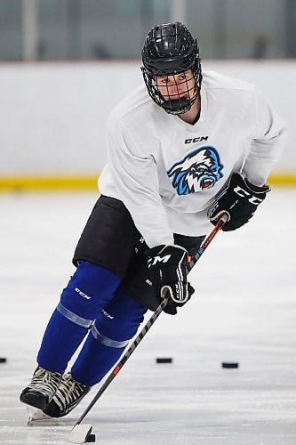 JOHN WOODS / WINNIPEG FREE PRESS
Omen Harmacy (2) of the Winnipeg Ice at practise in Winnipeg Wednesday, September 1, 2021. 

Reporter: Sawatzky